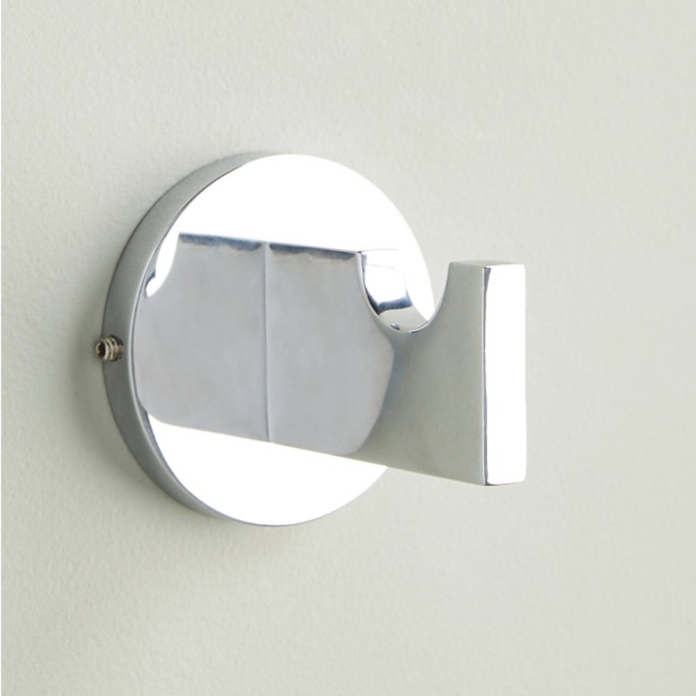 NWT Anthropologie Bridgette Bath Hook Chrome